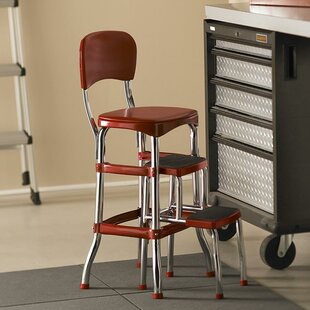 Retro Counter Chair and Step Stool