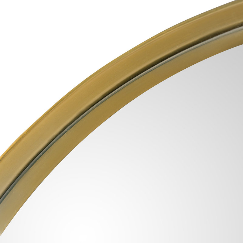 Gahn Metal Flat Wall Mirror, 60cm H x 60cm W