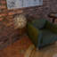 Chic Flower Ball Floor Lamp - Standing Light with Brushed Gold Base for Living Room