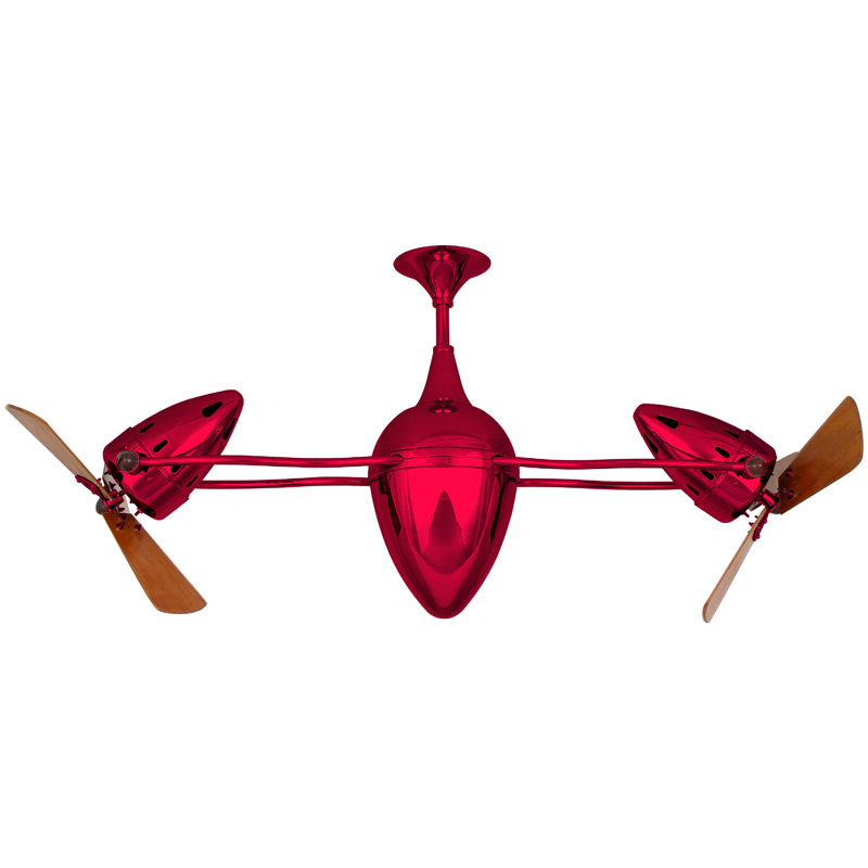 48" Ar Ruthiane 3 Blade Ceiling Fan, Rubi