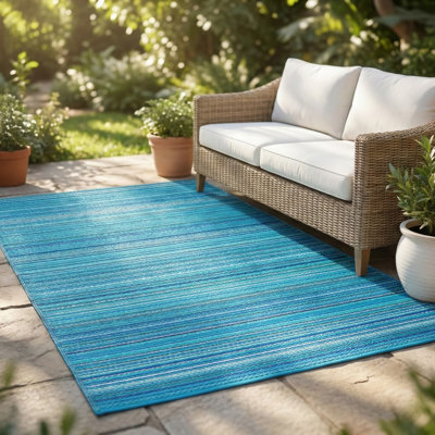 Tapis d'extérieur en plastique recyclé Kras maintenant