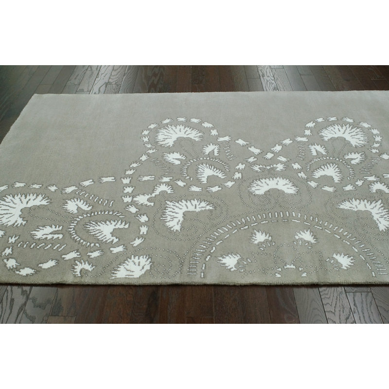 Tapis taupe Kyre, 5 pi x 8 pi