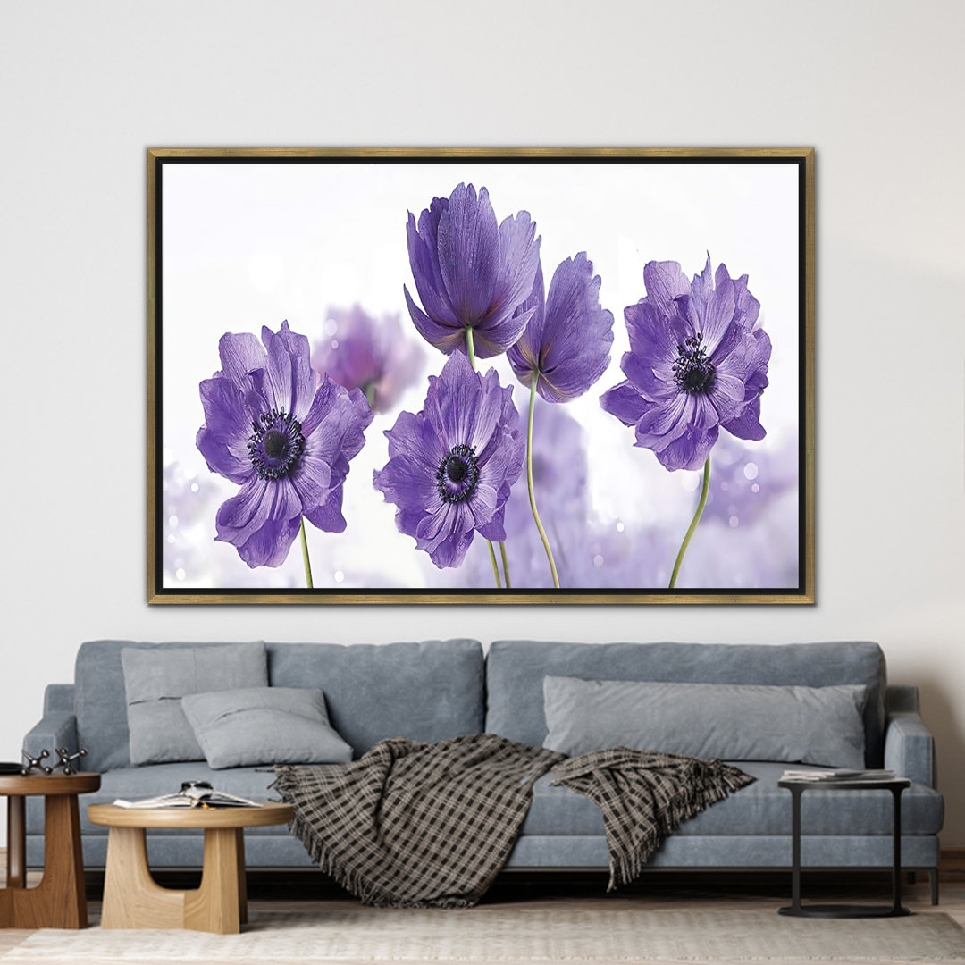Abstract Flower Canvas Print - Floral Wall Art Perfect for Living Room Decor