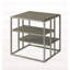 Padena Metal Frame Wood Living Room End Table with Shelf