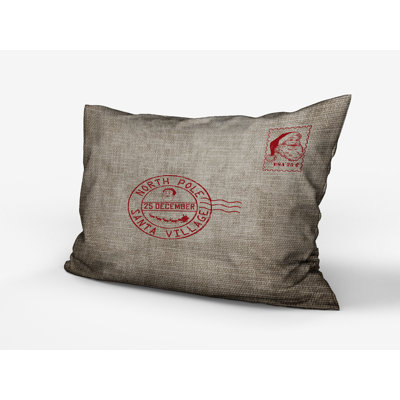 Coussin décoratif intérieur / extérieur Santa's Stamp