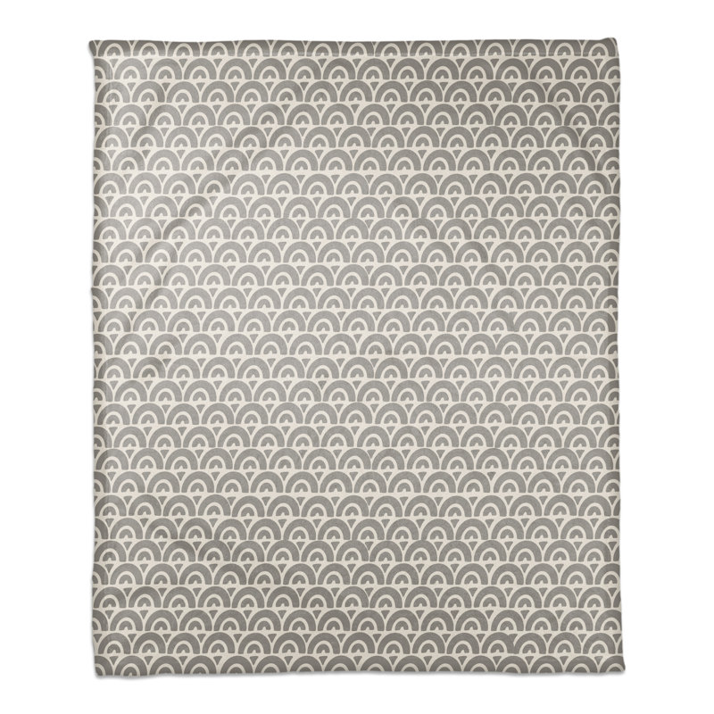 Hand Woven Throw Blanket, Gray
