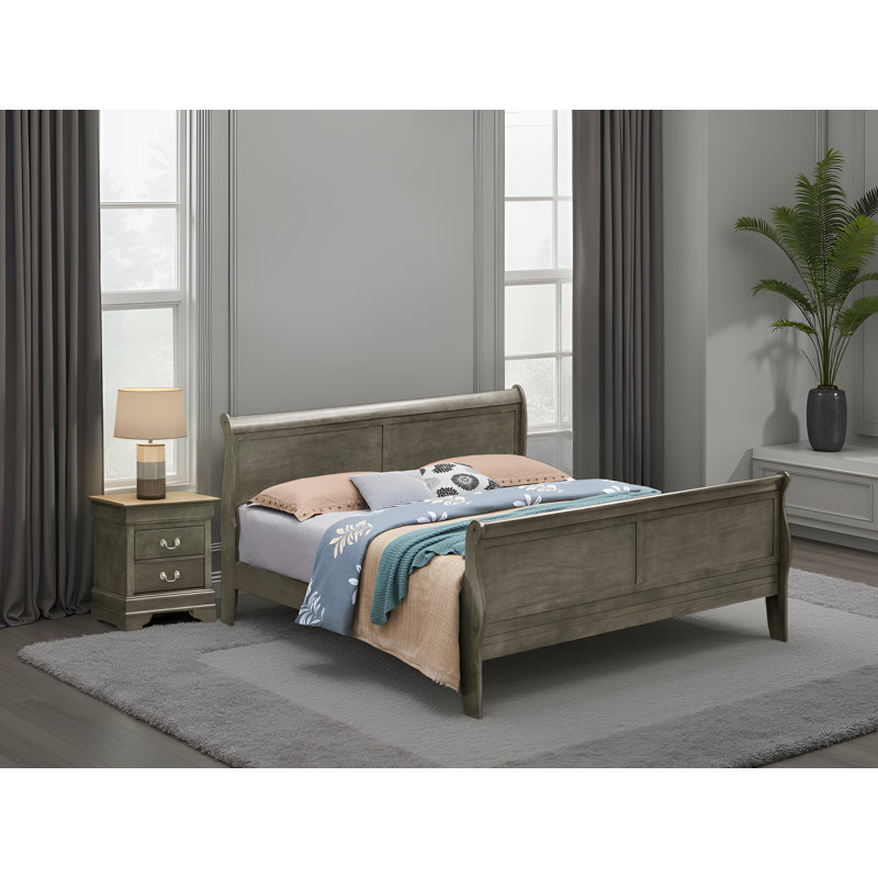Ensemble de chambre avec lit double Roskilde, Gris, Double