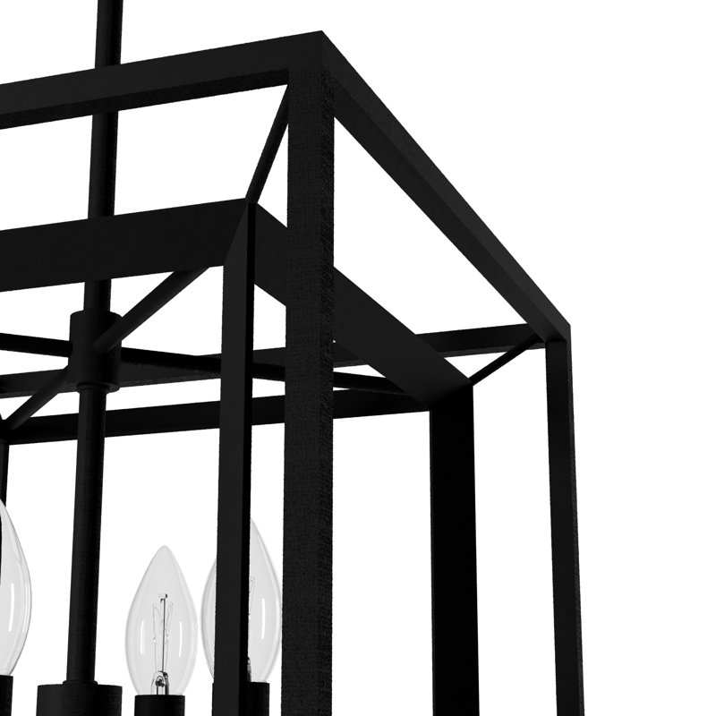 Doherty 15" Black Iron Candle Lantern Pendant Light