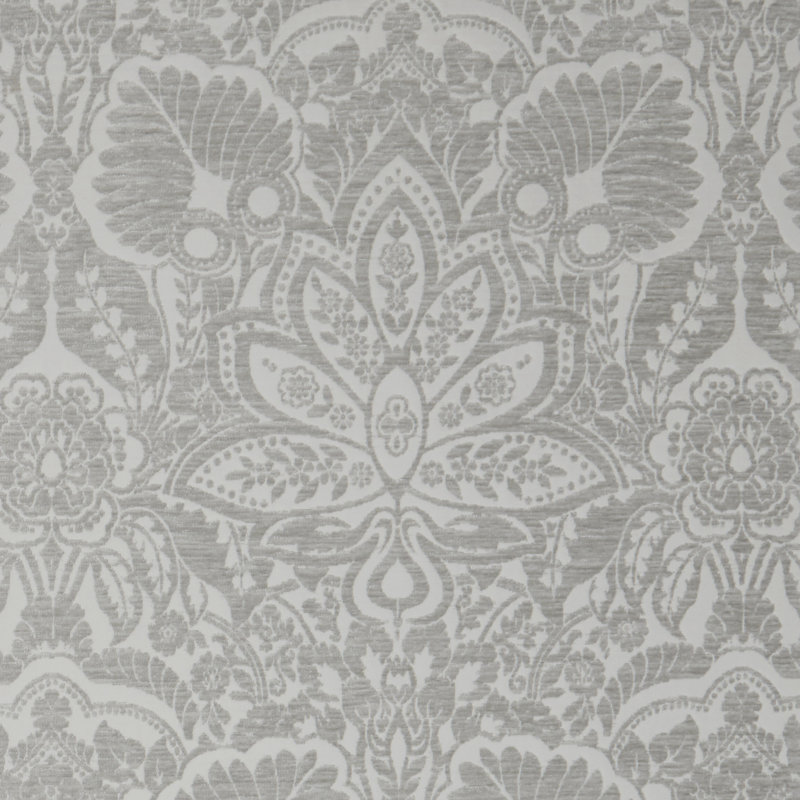 Lusso Waldorf Fabric, Silver
