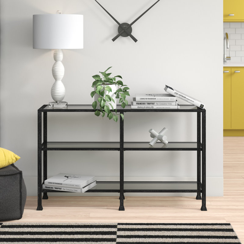 Ciela 48.5'' Glass Top Console Table