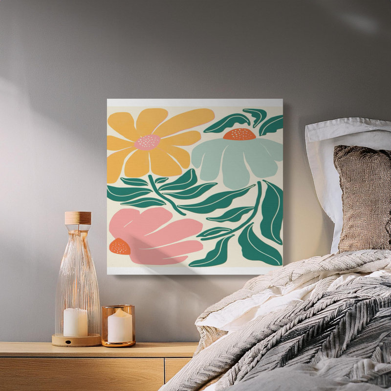 1 Piece Wrapped Canvas Wall Art Set, 25.4 cm H x 25.4 cm W