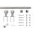 Top Mount Sliding Standard Single Barn Door Hardware Kit
