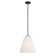 1-Light Pendant in Matte Black