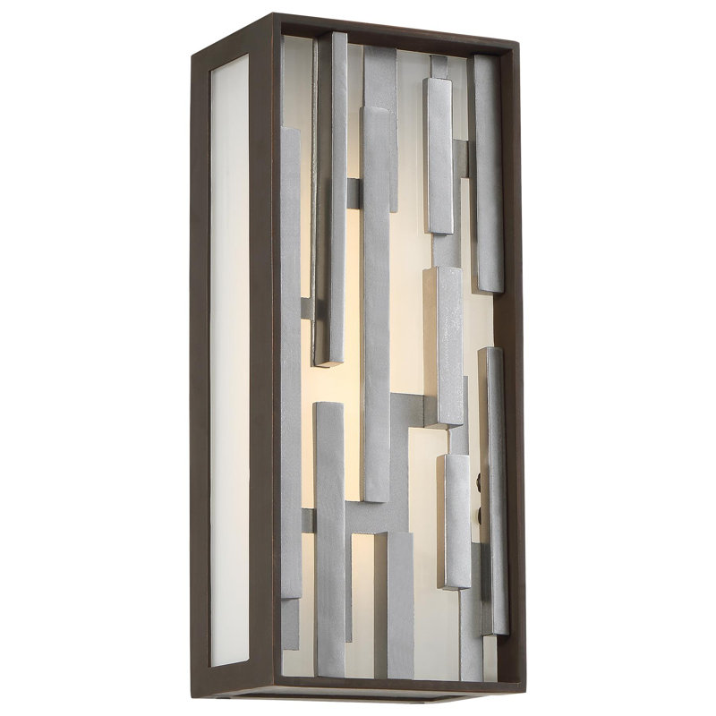 Luminaire à cloison d'extérieur Abela, H 17 po x l 6,5 po
