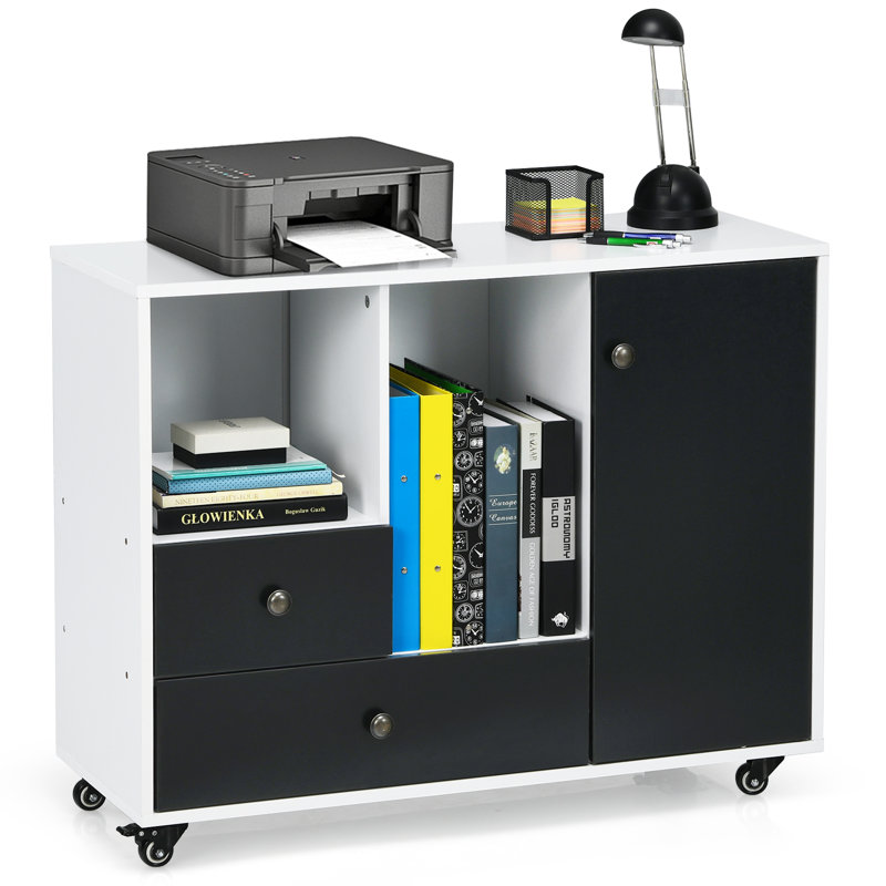 Krisi 90cm Wide 2 -Drawer Mobile File Cabinet