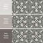 Carreau de céramique à motif de mur et plancher 4 po x 4 po Twenties Mini