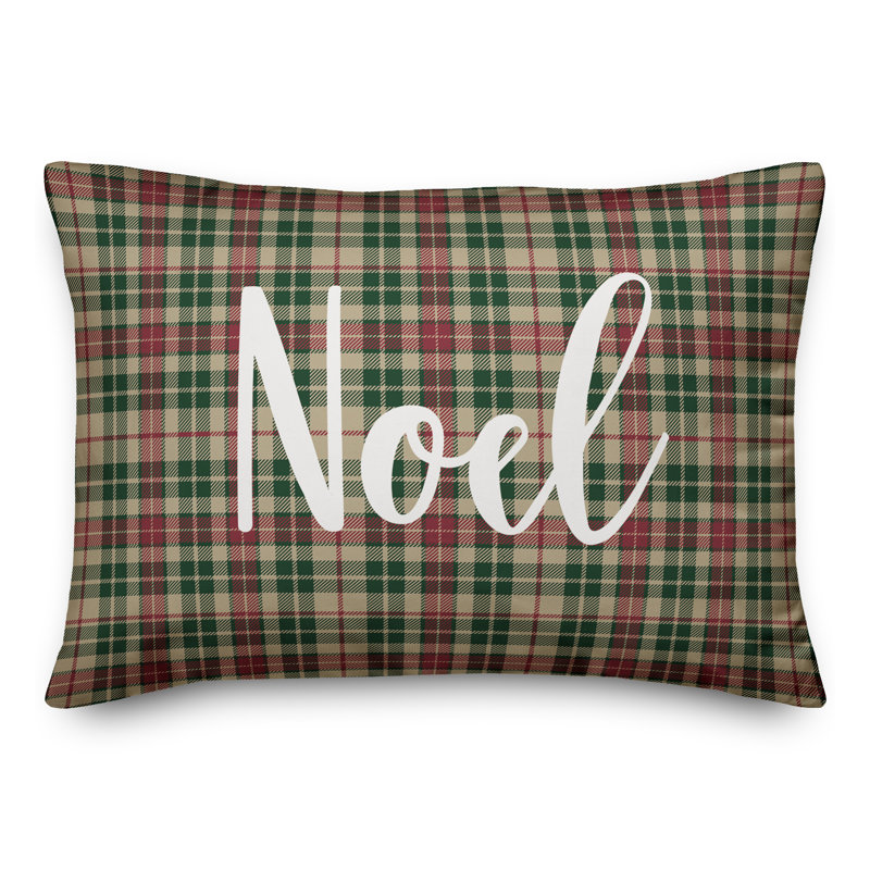  Coussin lombaire Noel in Tartan
