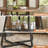 43.3" Dining Table for 4, Round Kitchen Table with Storage, Space Saving Circle Dinner Table, Farmhouse Kitchen & Dining Room Tables with Metal Legs for Dining Room,Rustic Brown-594306803