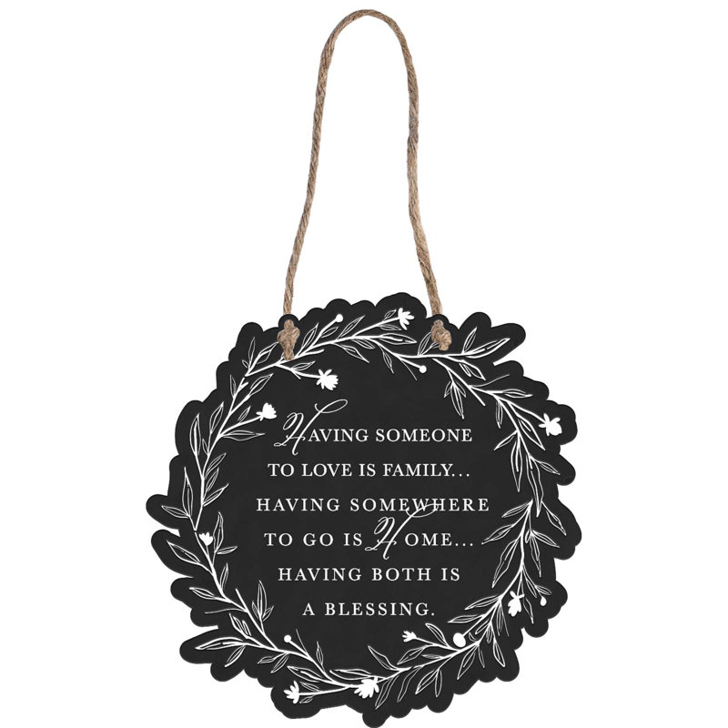 Wall Hanging Metal Wreath Blessing
