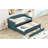 Upholstered Daybed With Trundle And Three Drawers-1833927030