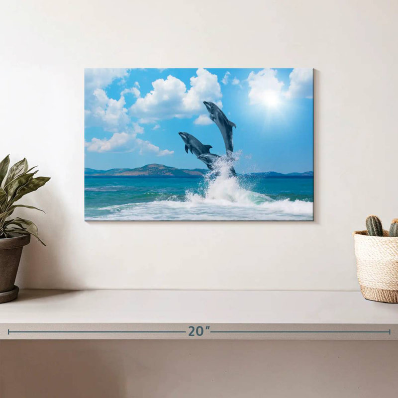 Brampt Dolphin Paradise, H 8 po x l 12 po