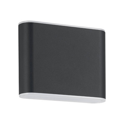 Matte Black 9cm H Integrated LED Outdoor Sconce