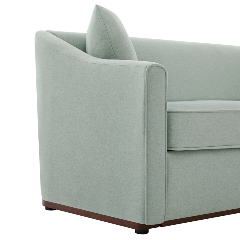 Canapé rembourré 3 places moderne 75,78 ", Bleu