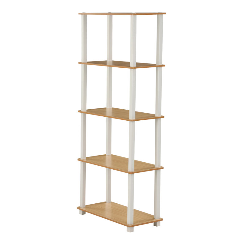 Maxine 59.9cm W Manufactured Wood Shelving Unit, Beech/White
