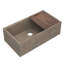 33" Farmhouse Concierge Apron Front Concrete Workstation Kitchen Sink in Ash with Cutting Board-1141336200