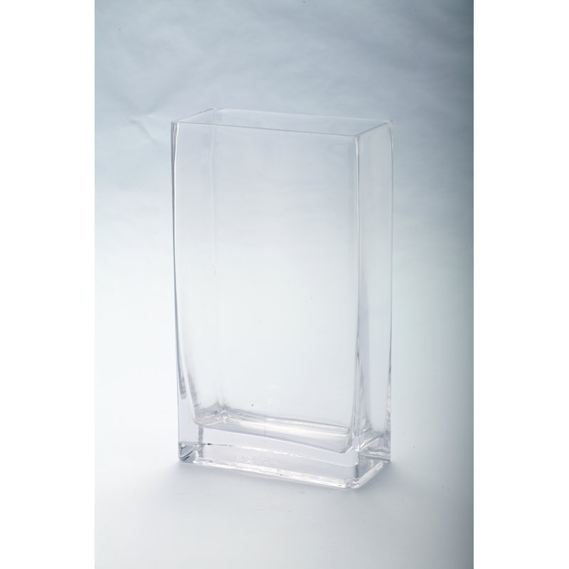 Aara Handmade Glass Table Vase, 10.5" H x 6" W x 3" D