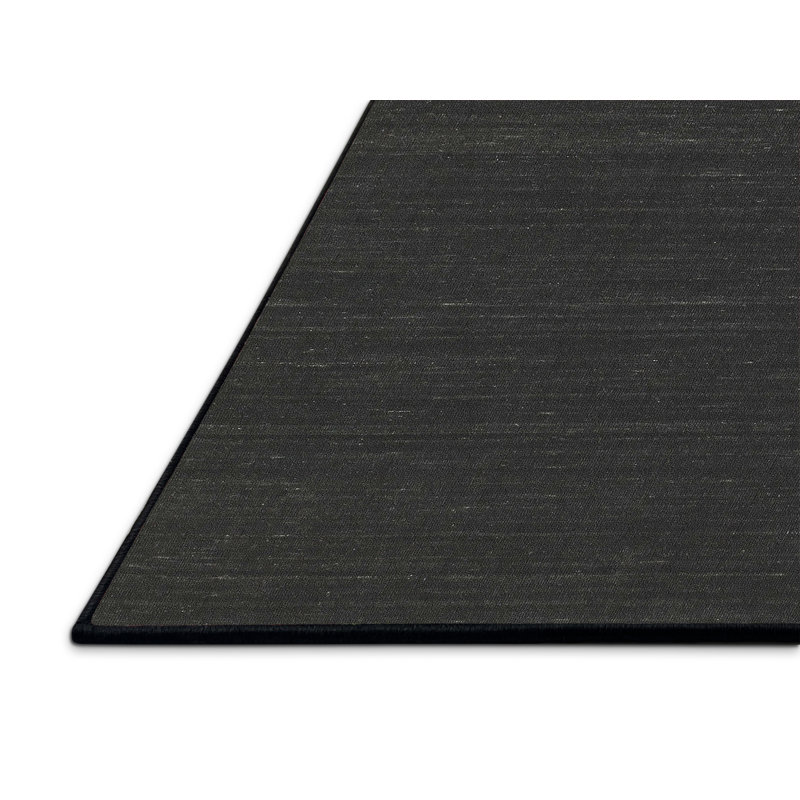 Tapis contemporain noir, Rectangle 8 pi x 12 pi