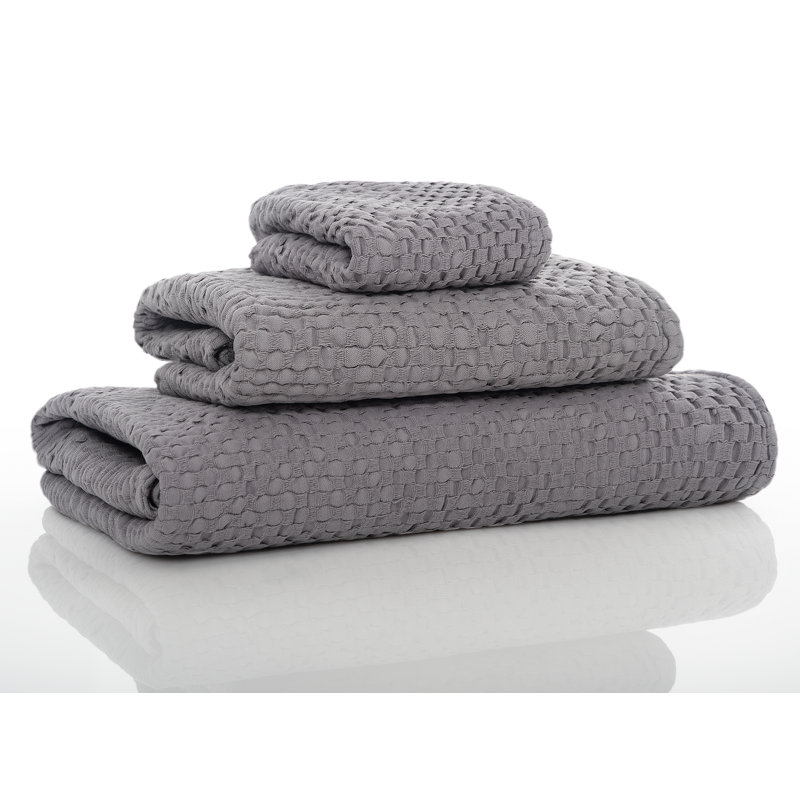 Wild Waffle Waffle Bath Sheet, Anthracite