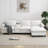 Modern Sectional Cloud Sofa With Console,USB Charging Port-1891429458