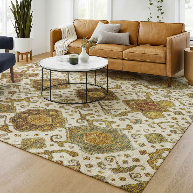 Tapis de qualité supérieure lavable à la machine Mayfield Global, Ivoire ivoire, 10 pi x 14 pi