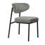 48cm H Polyester Blend Upholstered Metal Side Chair-1320916343