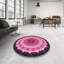 Noir/Tapis décoratif rose-240856720