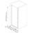 34-36" W X 72" H Frameless Shower Door With 1/4" Clear Tempered Glass-109709532
