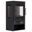 17 Stories 44cm W Black Electric Fireplace with 5120 BTU