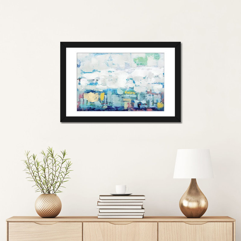 « forever », impression sur toile, Papier d'art encadré noir, Blanc, H 24 po x l 32 po x P 1 po