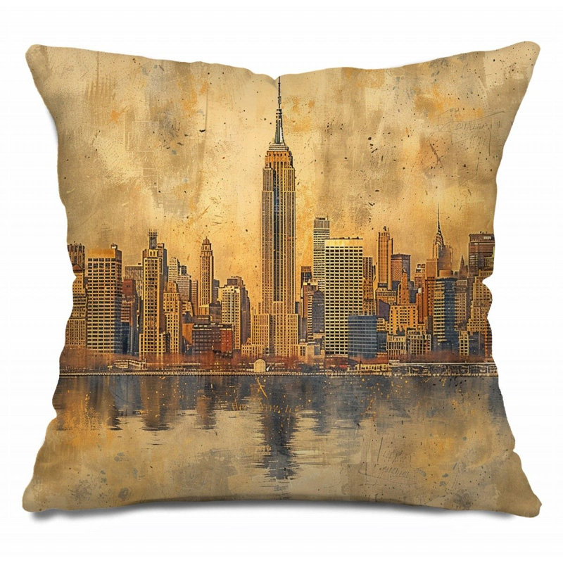Coussin en coton réversible, H 26 po x l 26 po