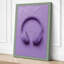 Lavender Headphones Minimalist - Wrapped Canvas-2025245189-2025245187