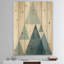 Minimal Triangles III - impression moderne Mid-Century sur bois de pin naturel-54972342