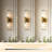 Dimmable Wall Light ,Gold Wall Sconce with Glass Shade
