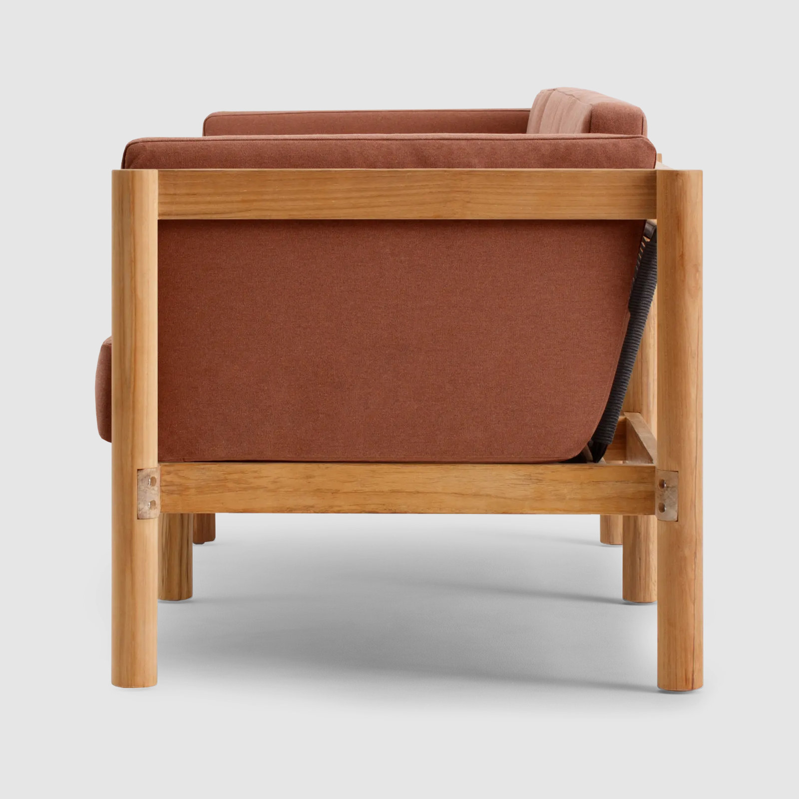 Haven 66" Sunbrella® Patio Loveseat, Sunbrella Rust