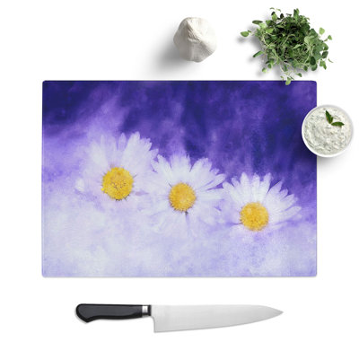 Three Daisies Chopping Board
