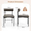 Upholstered Side Chair in Brown