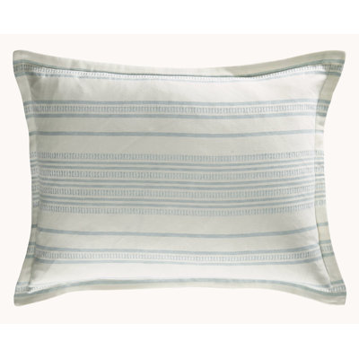 Saltwater Pillow White and Pale Blue