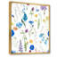 Fleurs bleues sauvages - Peinture sur toile-59710779-59781126