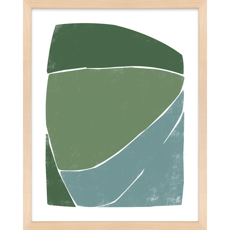 Riverbank Painting by Jacques Pilon, 20" H x 16" W x 1.25" D, Maple