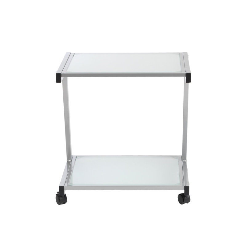 Chariot-bar Glenmore, Argent, Verre givré